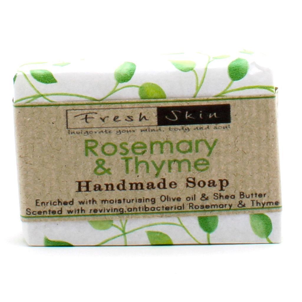 Traditional Handmade soap Rosemary & Thyme (3 bars in a gift box