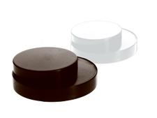 24mm Phenolic Smooth Dripolator Cap - Black - Bottles & Jar Accessories - Phenolic Caps