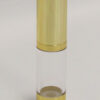 Clear & Gold Chrome 15ml With Cap - Airless Serum Bottles