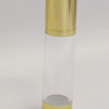 Clear & Gold Chrome 50ml With Cap - Airless Serum Bottles