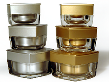 15ml Verve Jar Gold with cap - Acrylic Jars - Plastic Jars