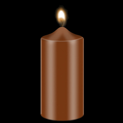 Bekro Brown Candle