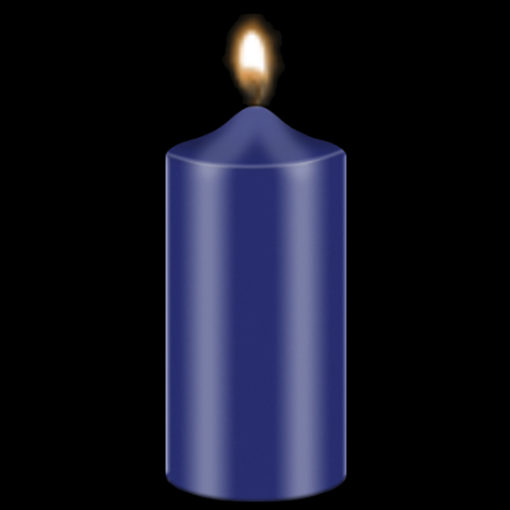 Bekro Dark Blue Candle