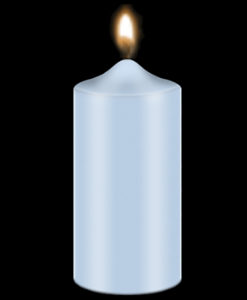 Bekro Light Blue Candle