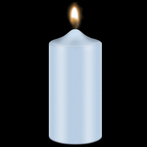 Bekro Light Blue Candle