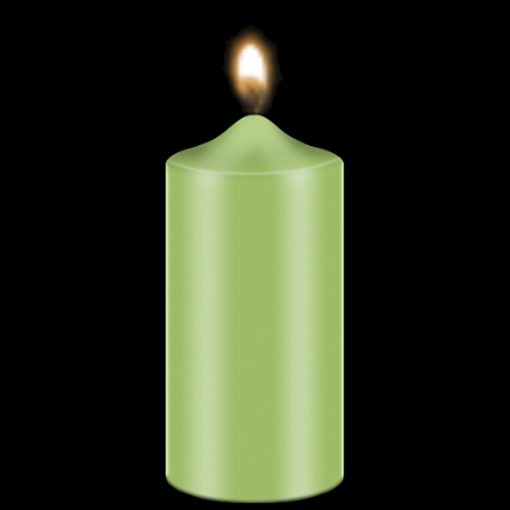 Bekro Light Green Candle