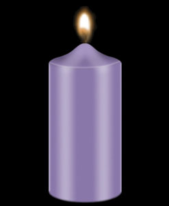 Bekro Violet Candle