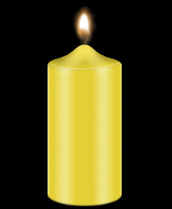 Bekro Yellow Candle