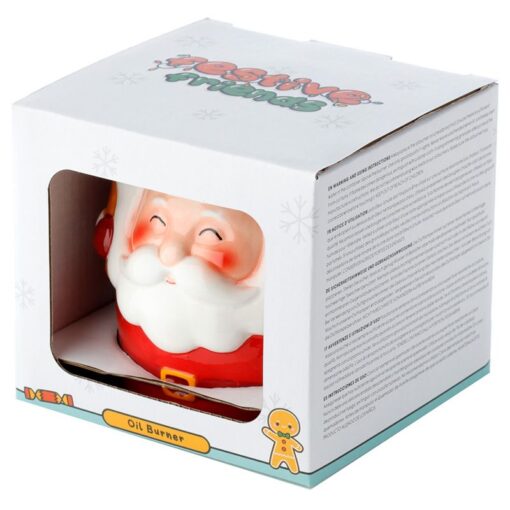 Santa Shaped Christmas Ceramic Oil Burner - Image 6