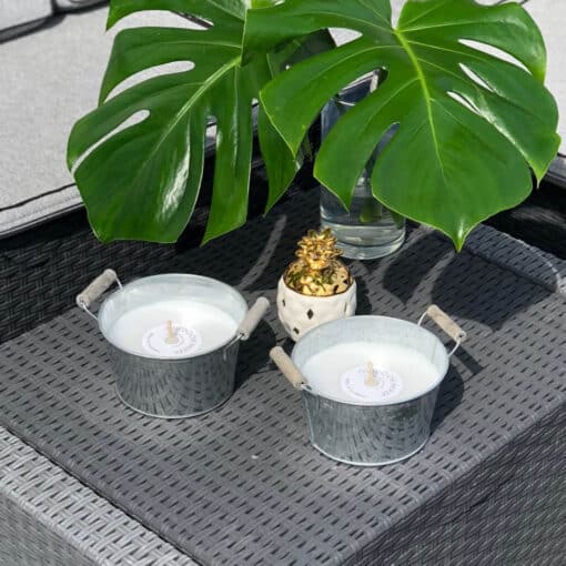 Citronella Zinc Bowl Candle - Image 2