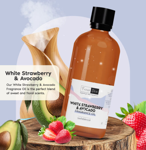 white strawberry & avocado