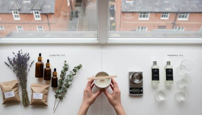 Essential Oils vs Fragrance Oils for Candles: The Ultimate UK Maker’s Guide
